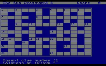 Sun Crosswords, The - Vol. 3 & 4 screen shot game playing